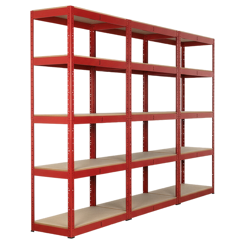 Sealey Racking Unit 5 Shelves 350kg Capacity - Set of 3