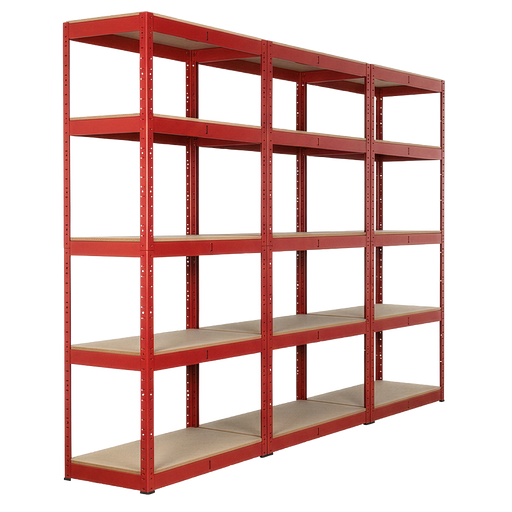 Sealey Racking Unit 5 Shelves 350kg Capacity - Set of 3