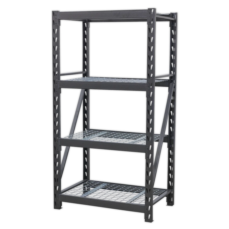 Sealey Heavy-Duty Racking Unit 2560kg Capacity 4 Mesh Shelves