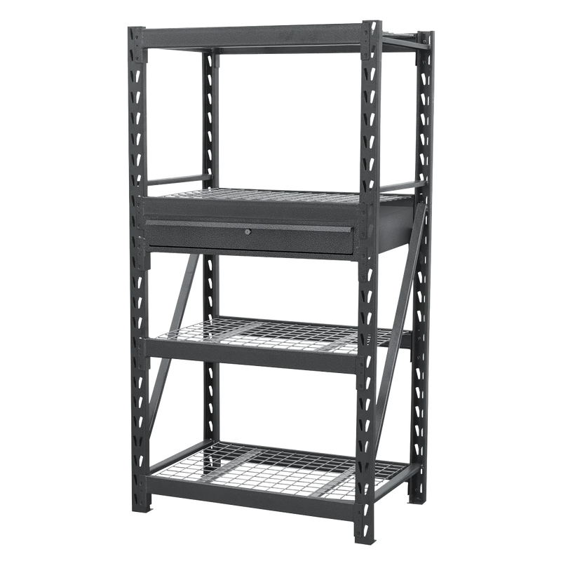 Sealey Heavy-Duty Racking Unit 640kg Capacity with Drawer