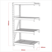 Sealey Heavy-Duty Racking Extension Pack 640kg Capacity AP6372E