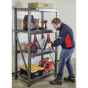 Sealey Heavy-Duty Racking Unit 2560kg Capacity 4 Mesh Shelves