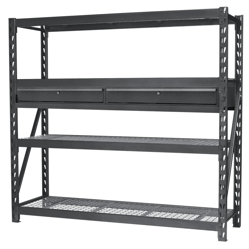 Sealey Heavy-Duty Racking Unit 640kg Capacity with 4 Mesh Shelves
