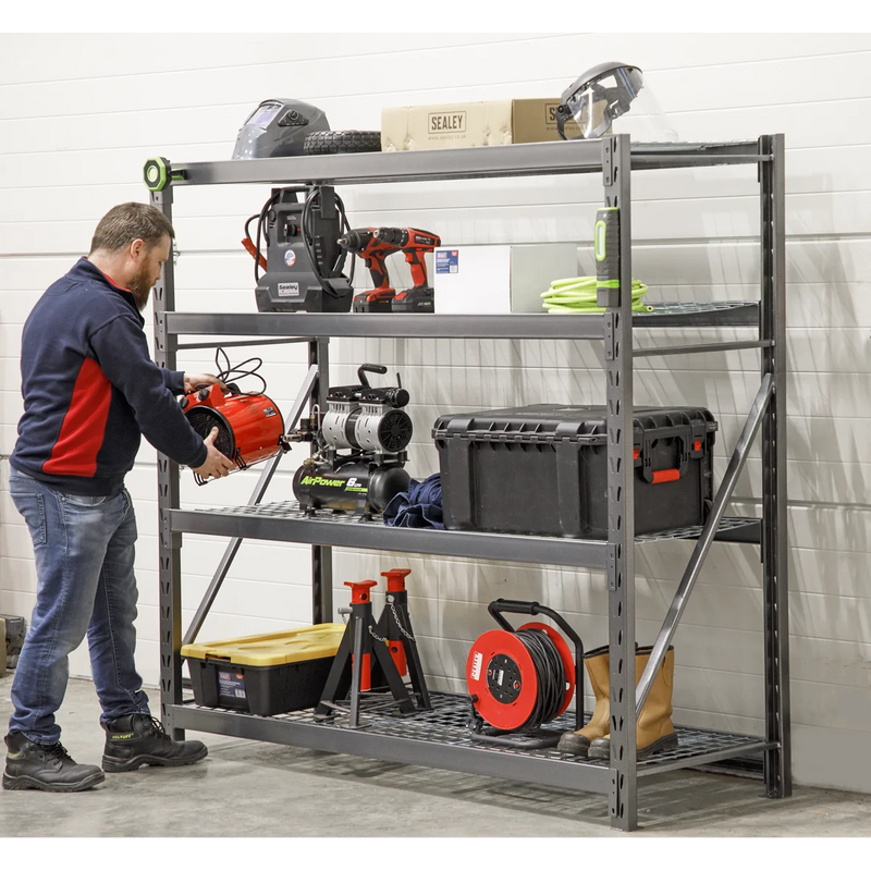 Sealey Heavy-Duty Racking Unit 640kg Capacity 2560kg Total