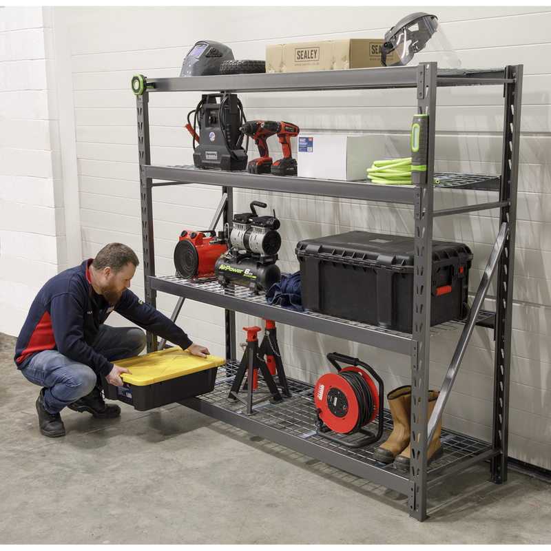 Sealey Heavy-Duty Racking Unit 640kg Capacity 2560kg Total