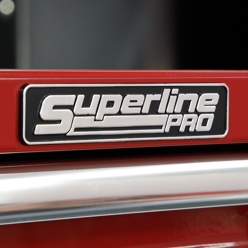 Sealey Superline PRO Tool Chest Mid-Box 1 Drawer 1665x440x170mm Red