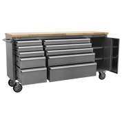 Sealey Premier Mobile Tool Cabinet AP7210SS 10 Drawer Stainless Steel