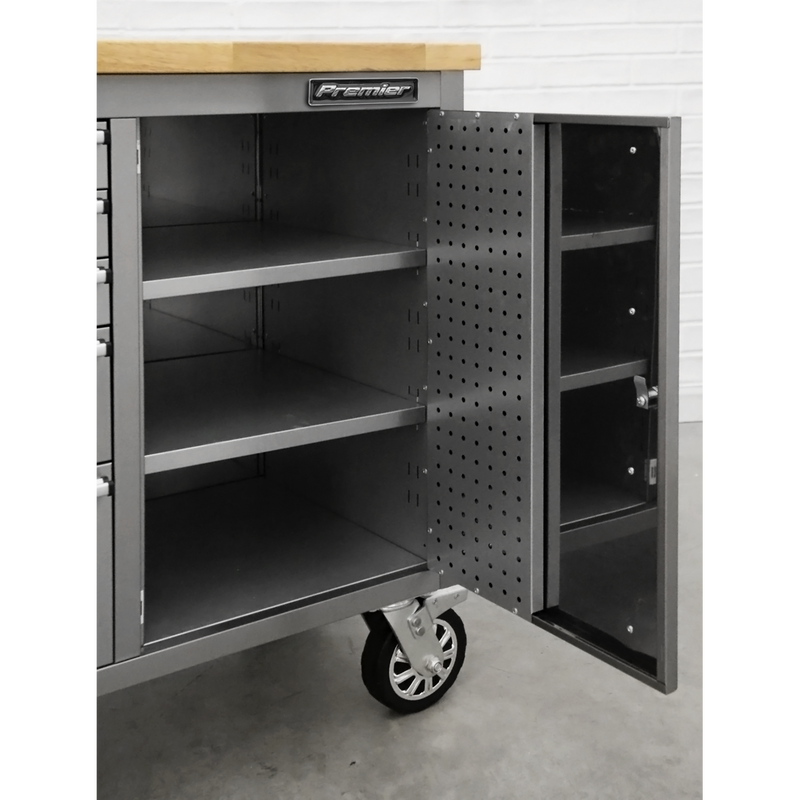 Sealey Premier Mobile Tool Cabinet AP7210SS 10 Drawer Stainless Steel