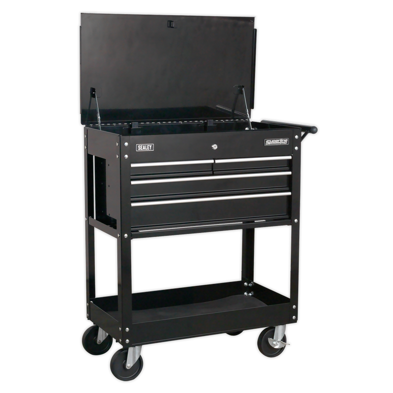Sealey Superline PRO Tool Trolley AP850MB 260kg Capacity Black