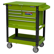 Sealey Superline PRO Tool Trolley AP890MHV 320kg Capacity Hi-Vis Green