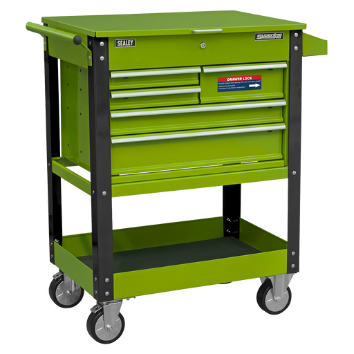 Sealey Superline PRO Tool Trolley AP890MHV 320kg Capacity Hi-Vis Green