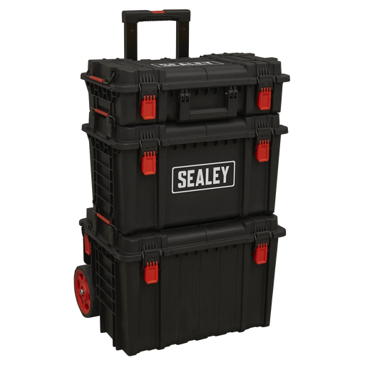 Sealey Heavy-Duty Mobile Storage System Set 3 Piece, 18.6kg