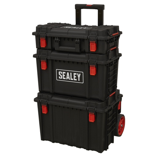 Sealey Heavy-Duty Mobile Storage System Set 3 Piece, 18.6kg