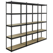 Sealey Racking Unit Set of 3 - 5 Shelves, 340kg Capacity Each
