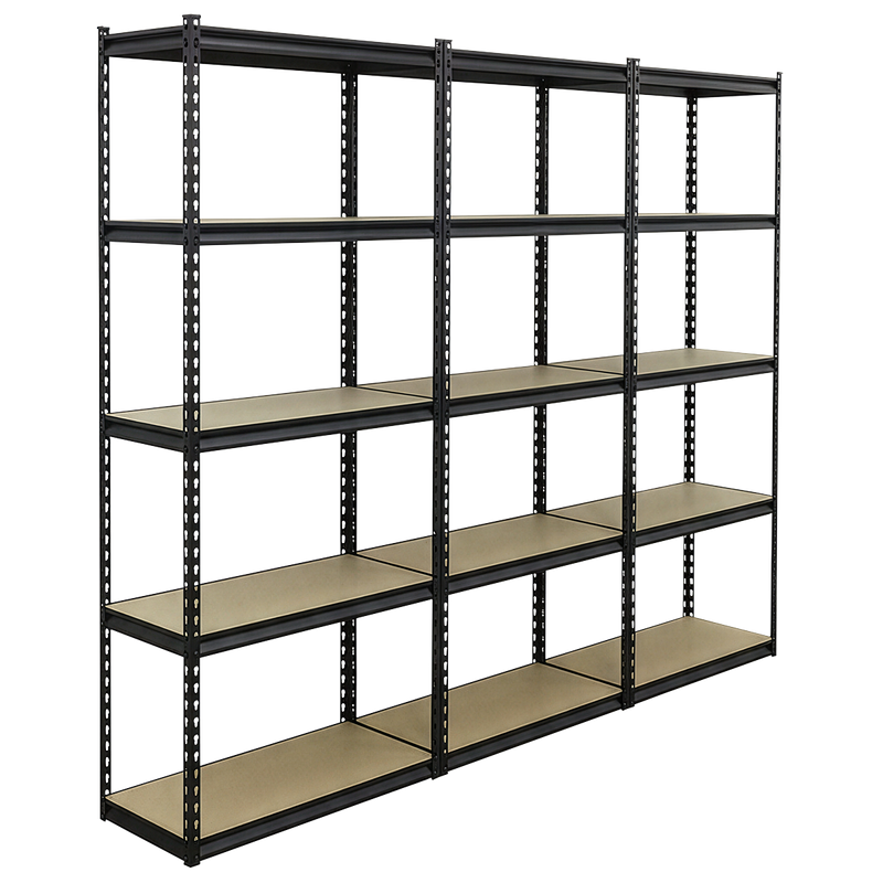 Sealey Racking Unit Set of 3 - 5 Shelves, 340kg Capacity Each