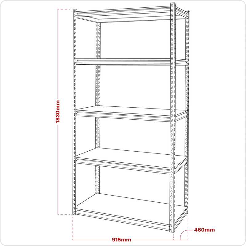 Sealey Racking Unit AP900R 340kg Capacity Per Level
