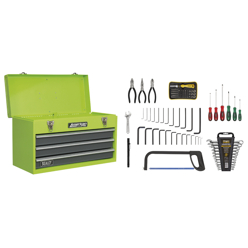 Sealey American PRO Tool Chest 3 Drawer with 93 Piece Tool Kit