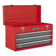 Sealey American PRO Tool Chest 3 Drawer with 93 Piece Tool Kit - Red/Grey