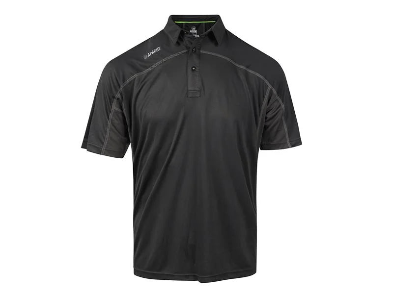 Apache Langley Black Performance Polo Shirt - L (41/43in) - LANGLEY L