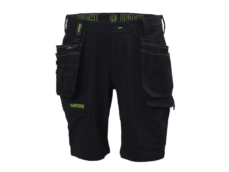 Apache Whistler Black Stretch Holster Shorts Waist 40in - WHISTLER 40W
