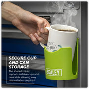 Sealey Magnetic Cup/Can Holder - Green