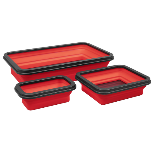 Sealey Parts Tray Collapsible Magnetic Set of 3 - Various Sizes