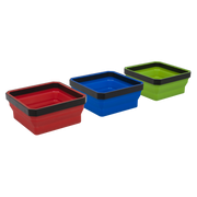 Sealey Collapsible Magnetic Parts Tray Set 110mm x 110mm