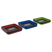 Sealey Collapsible Magnetic Parts Tray Set 110mm x 110mm