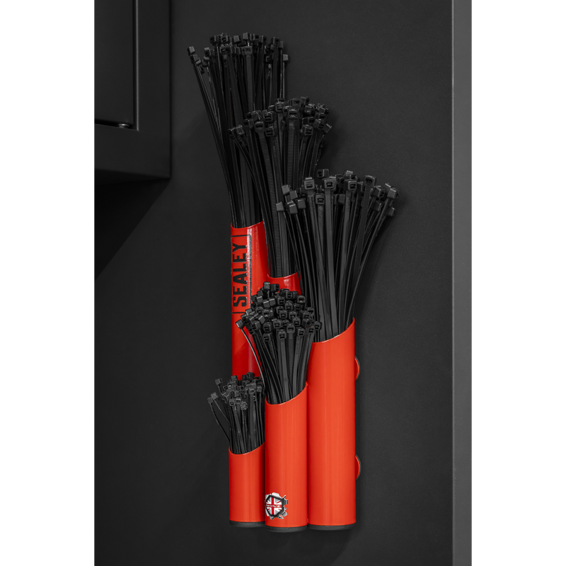 Sealey Magnetic Cable Tie Holder - Red, 500 Ties, Model APCTHRXL