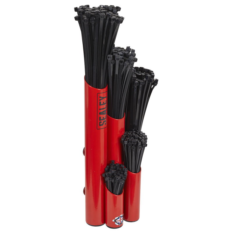 Sealey Magnetic Cable Tie Holder - Red, 500 Ties, Model APCTHRXL