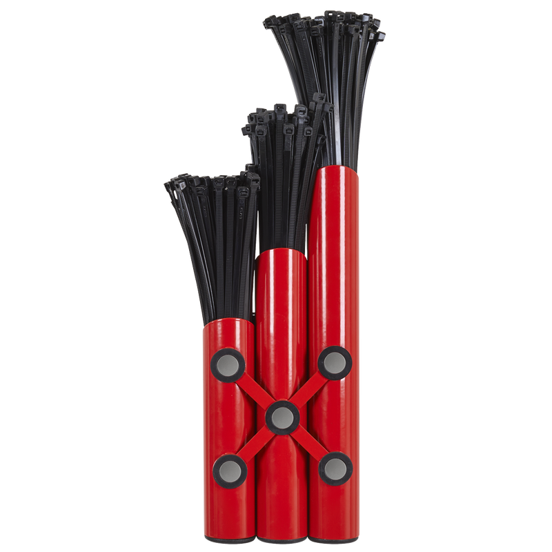 Sealey Magnetic Cable Tie Holder - Red, 500 Ties, Model APCTHRXL