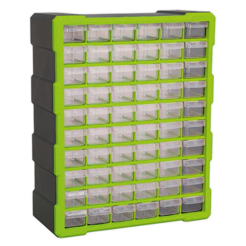 Sealey Cabinet Box 60 Drawer - Green/Black, 380x160x475mm