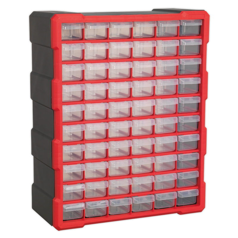 Sealey Cabinet Box 60 Drawer - Green/Black, 380x160x475mm
