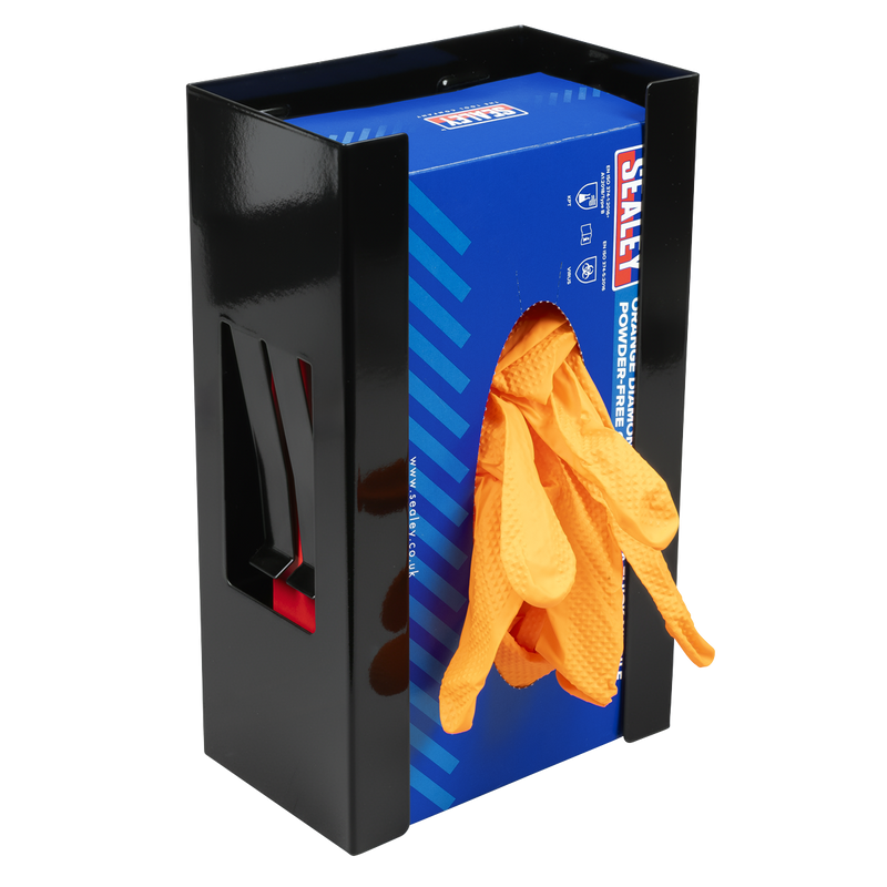 Sealey Magnetic Glove Dispenser - Black, 155 x 95 x 255mm