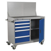 Sealey Premier Industrial Mobile Workstation API1103A 5 Drawers 1 Shelf