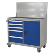 Sealey Premier Industrial Mobile Workstation API1103A 5 Drawers 1 Shelf