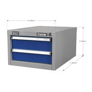 Sealey Premier Industrial Double Drawer Unit API15 40kg Capacity