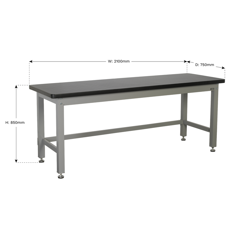 Sealey Premier Industrial Steel Workbench API2100 2.1m Heavy Duty