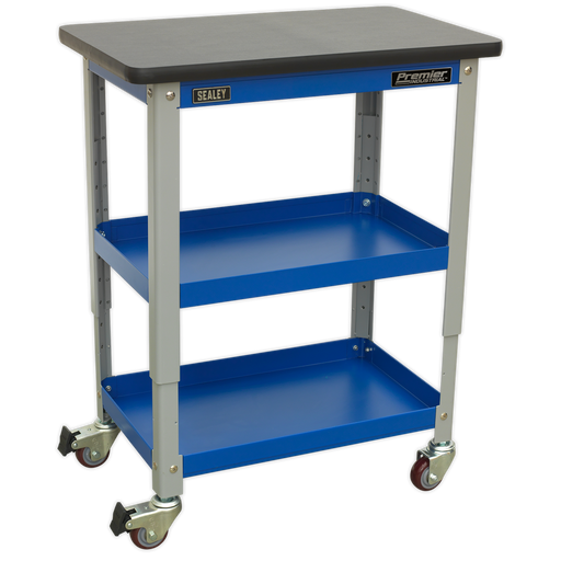 Sealey Premier Industrial Workshop Trolley 3-Level 240kg Capacity