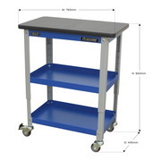 Sealey Premier Industrial Workshop Trolley 3-Level 240kg Capacity