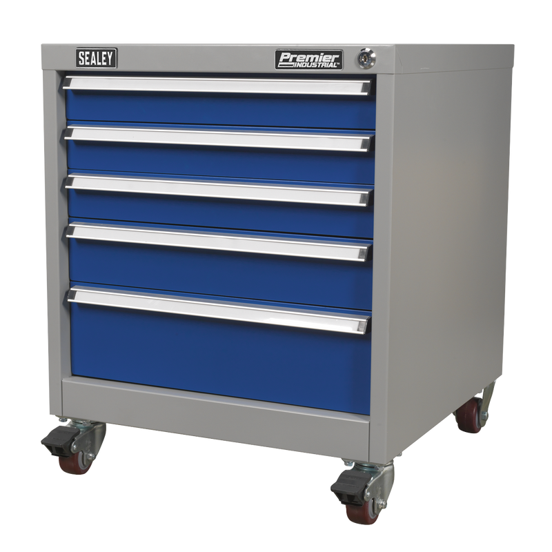 Sealey Premier Industrial Mobile Cabinet 5 Drawer 565x580x675mm