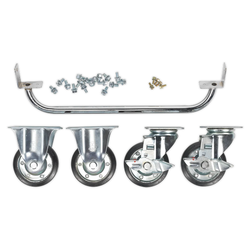 Sealey Premier Industrial Handle & Wheel Kit for 565mm Cabinets