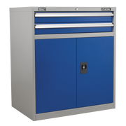 Sealey Premier Industrial Cabinet API8810 2 Drawers 1 Shelf 900x450x1000mm