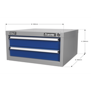 Sealey Premier Industrial Double Drawer Unit API9 565x580x280mm