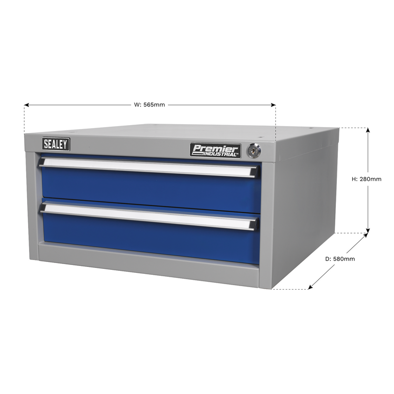 Sealey Premier Industrial Double Drawer Unit API9 565x580x280mm