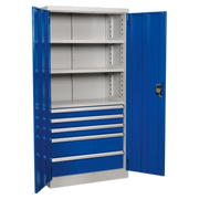 Sealey Premier Industrial Cabinet 1800mm with 5 Drawers & 3 Shelves