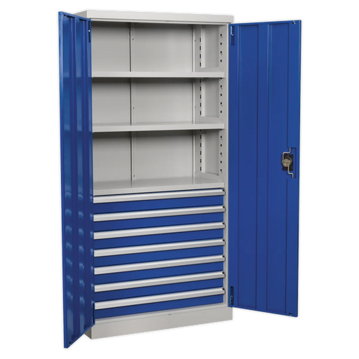 Sealey Premier Industrial Cabinet 1800mm with 7 Drawers & 3 Shelves