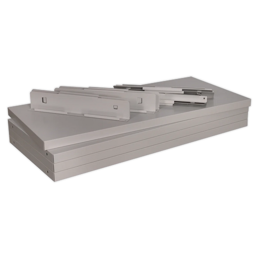 Sealey Premier Industrial Shelf Pack of 4 for Industrial Cabinets