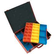 Sealey 2-Layer Metal Case with 27 Storage Bins 440x345x135mm