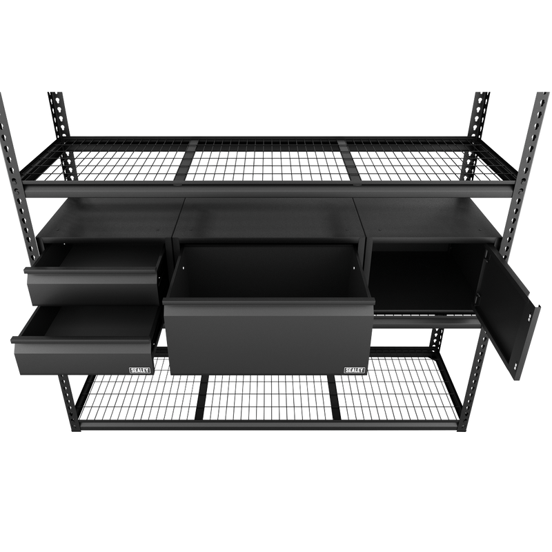 Sealey Heavy-Duty Modular Racking Kit 12000kg Capacity 1820x540x1830mm